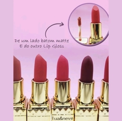Batom Matte E Lip Gloss Com Espelho Lua E Neve na internet