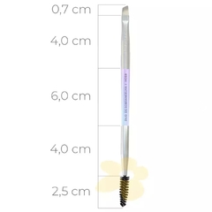 Pincel Duo de Sobrancelha - Linha Holographic -HOE8 - Ruby Rose - Vf makess
