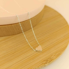 Collar Amada - Acero blanco+dije de corazón