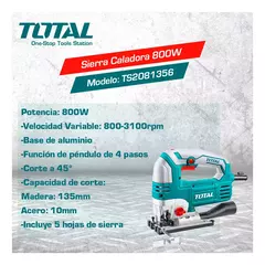 Sierra caladora Total ts2081356 800w - comprar online
