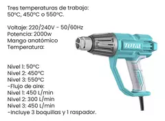 Pistola De Calor Total 2000w - comprar online
