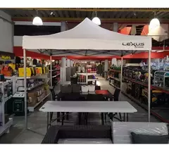 GAZEBO LEXUS 3X3 MTS, 3 PAREDES LATERALES