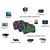 Mini Teclado Controle Sem Fio Para Smart Tv Tv Box Pc - Iluminado