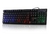 Kit Teclado Semi Mecânico Gamer Usb Led Rgb + Mouse Optico 2400 Dpi Preto Portu