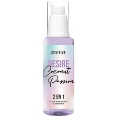 Aceite y lubricante desire coconut 2 en 1 - 60ml