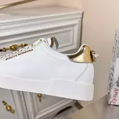 Dolce&Gabbana Portofino Esportivo Branco-Dourado - loja online