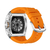 Relógio Masculino orange band, Black Ribbon
