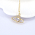 Ladies Fashion Personality Zircon Love Necklace Women - loja online