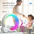 Criativo q luz analógico nascer do sol display digital despertador bluetooth áudio inteligente wake-up q atmosfera colorida luz