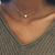 Simple Fashion Gold Color Double-sided Love Pendant Necklaces Clavicle Chains Necklace Women Jewelry Valentines Day Gift - tem no shop