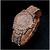 Fashion Bling Casual Ladies Female Quartz Gold Watch Crystal Diamond