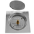 Ralo Click Inox Quadrado para Banheiro, 10 cm, 10 cm Inox GH052