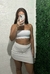 conjunto saia bico e top faixa - comprar online