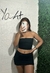 conjunto top midi e mini saia