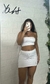 conjunto saia e top faixa canelado