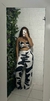calça pantalona + top amanda