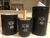 SET DE TRES ACERO GRABADO ( MATE RECTO)