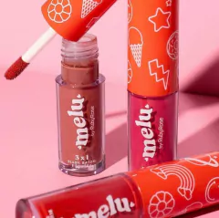3x1 blush,batom e sombra Melu na internet