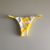 Calcinha Rolitê Normal Amarelo + Branco