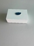 CAIXA EM MDF BRANCA COM PEDRA AGATA AZUL - comprar online