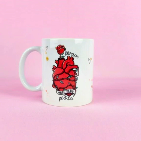 Caneca Personalizada - Floresça