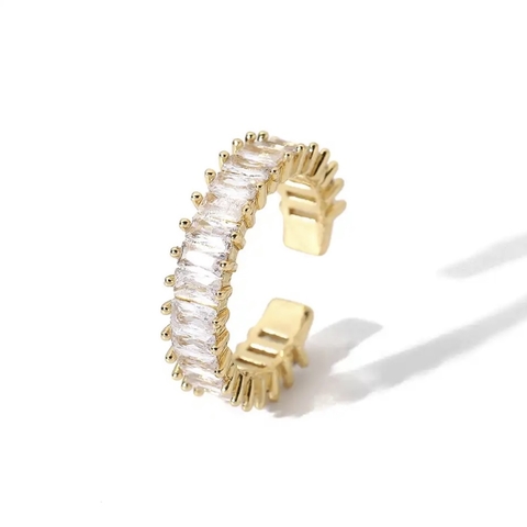 Anillo cristales cuadrados