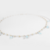 Colar de Pérola com Zircônia Azul Banho Ródio - comprar online