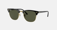 Clubmaster Classic 3016 W0365 Negro dorado/verde Standard (51-21)