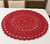 Centro de Mesa Mandala vermelho - Susyane Croche
