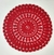 Centro de Mesa Mandala vermelho