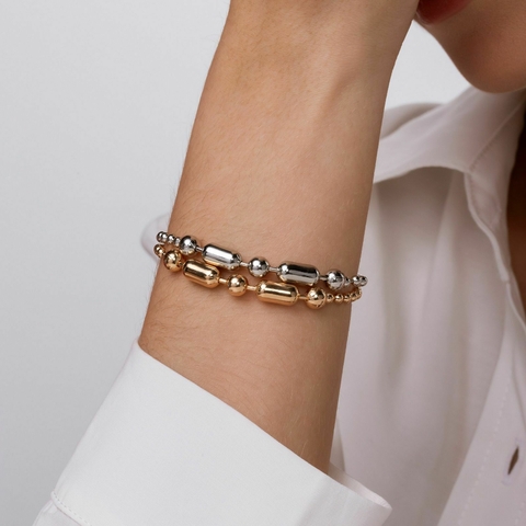 Pulseira bolinhas e cubos