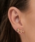 Brinco Ear cuff 3 Bolinhas