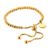 Pulsera cuentas doradas