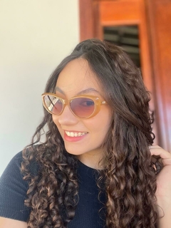 Óculos de Sol Johor Lion - Transparente Bege 1114990 - loja online
