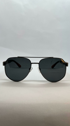Óculos de Sol Polarizado Lion - Perroni Preto Detalhe Vermelho - 00064019990 - comprar online