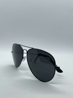 Óculos de Sol Boston Aviador Polarizado Lion - Preto - comprar online