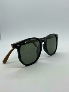 Óculos de Sol Stratos Polarizado Lion - Lente Verde l Bambu 10019990 na internet