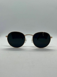 Óculos de Sol Zurique Lion Redondo - Verde com Dourado