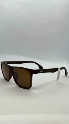 Óculos de Sol Lion Bonete Polarizado - Marrom 39218990 - comprar online