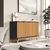 Buffet Aparador 3 Portas Ripado Mdf Juçara 135x83cm - comprar online