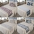 Kit 5 Pçs Peseira Com Almofadas Grécia Jacquard King
