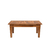 Mesa de Centro Ripada 80cm x 40cm Madeira Rústica - Castanho - Monê Moveis & Design Ltda.