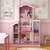 Casa de Boneca dos Sonhos Grande 8 Cômodos 100% em MDF Branco Rosa - comprar online
