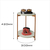 Conjunto de Mesa Lunis Off White com Pés de Ferro Bronze