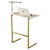 Mesa Para Notebook Thor MDP Cor Pérola Com Pés De Ferro Dourado