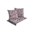 Kit 5 Pçs Peseira Com Almofadas Grécia Jacquard Queen