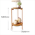 Imagem do Conjunto de Mesa Lunis Nature com Pés de Ferro Bronze