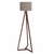 Luminária Abajur de Chão Integra Finger Tripé de 1,6m - Cúpula Off White - Monê Moveis & Design Ltda.