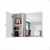 Espelheira para Banheiro com Armário e Prateleira Gênova - Branco Carrara - Monê Moveis & Design Ltda.