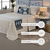 Kit 5 Pçs Peseira Com Almofadas Grécia Jacquard King - comprar online